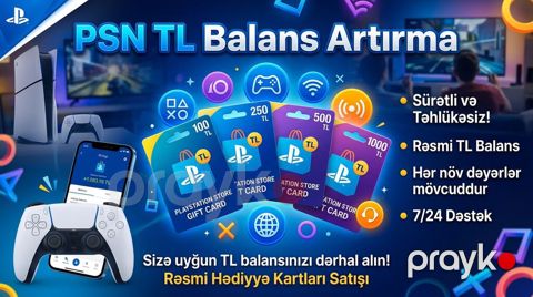 PlayStation hesabınızın balansını ən sərfəli qiymətlərlə və tam — Bakı