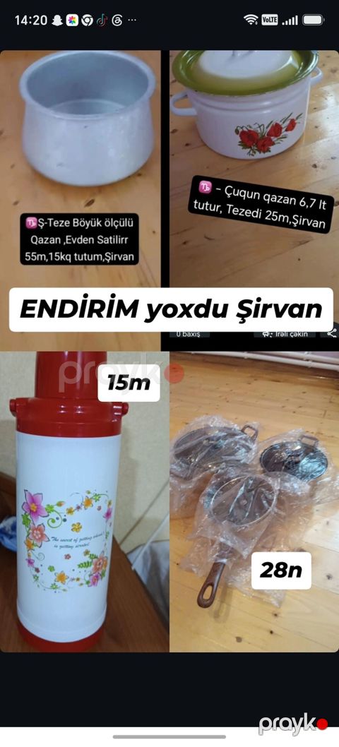 Qazan, rəng - Ağ, Çuqun — Şirvan