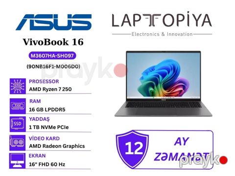Asus Vivobook S M3607HA-SH097 90NB16F1-M006D0 — Bakı