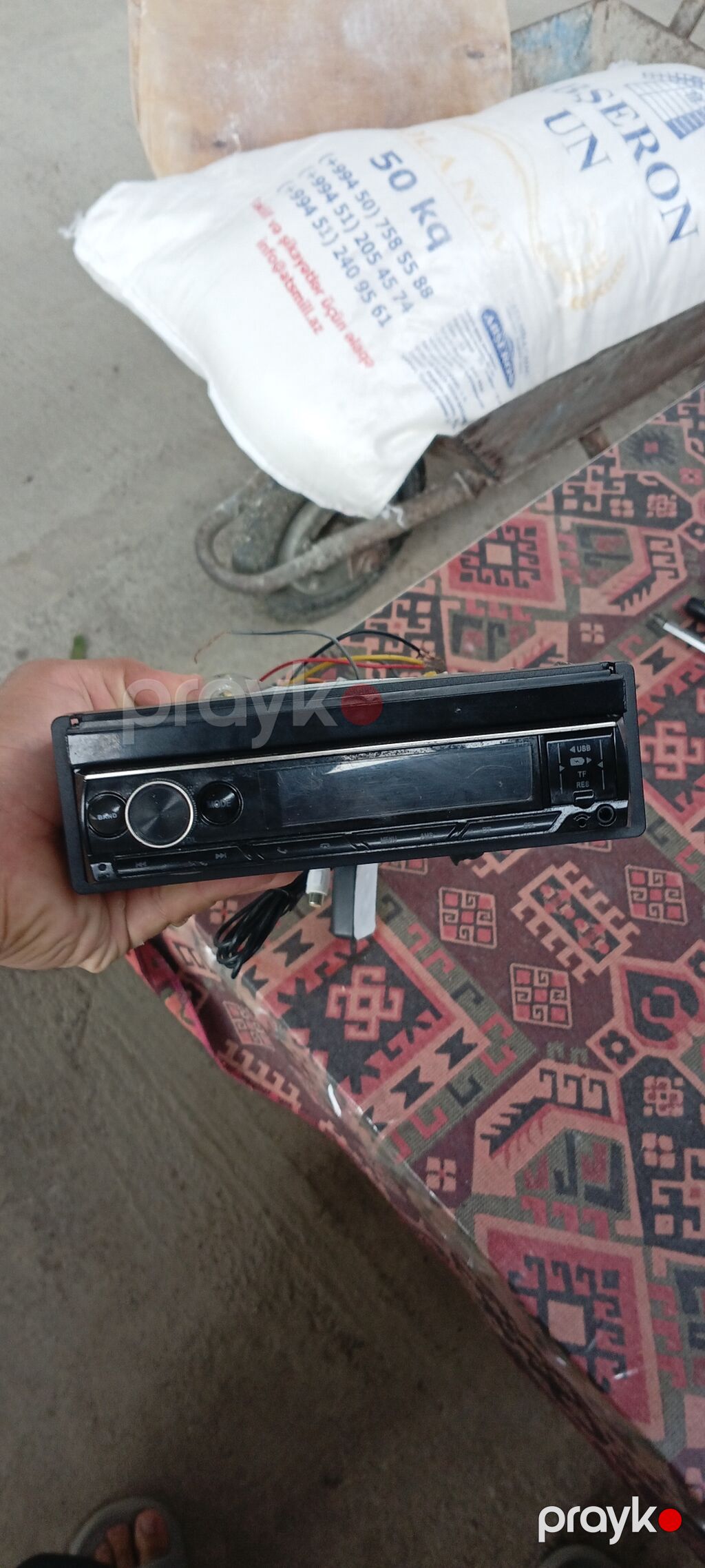 Avtomobil üçün multimedia/radio başlıq (1DIN) Xüsusiyyətlər: - Ön — Avtomobil akustikası, Sumqayıt (4)