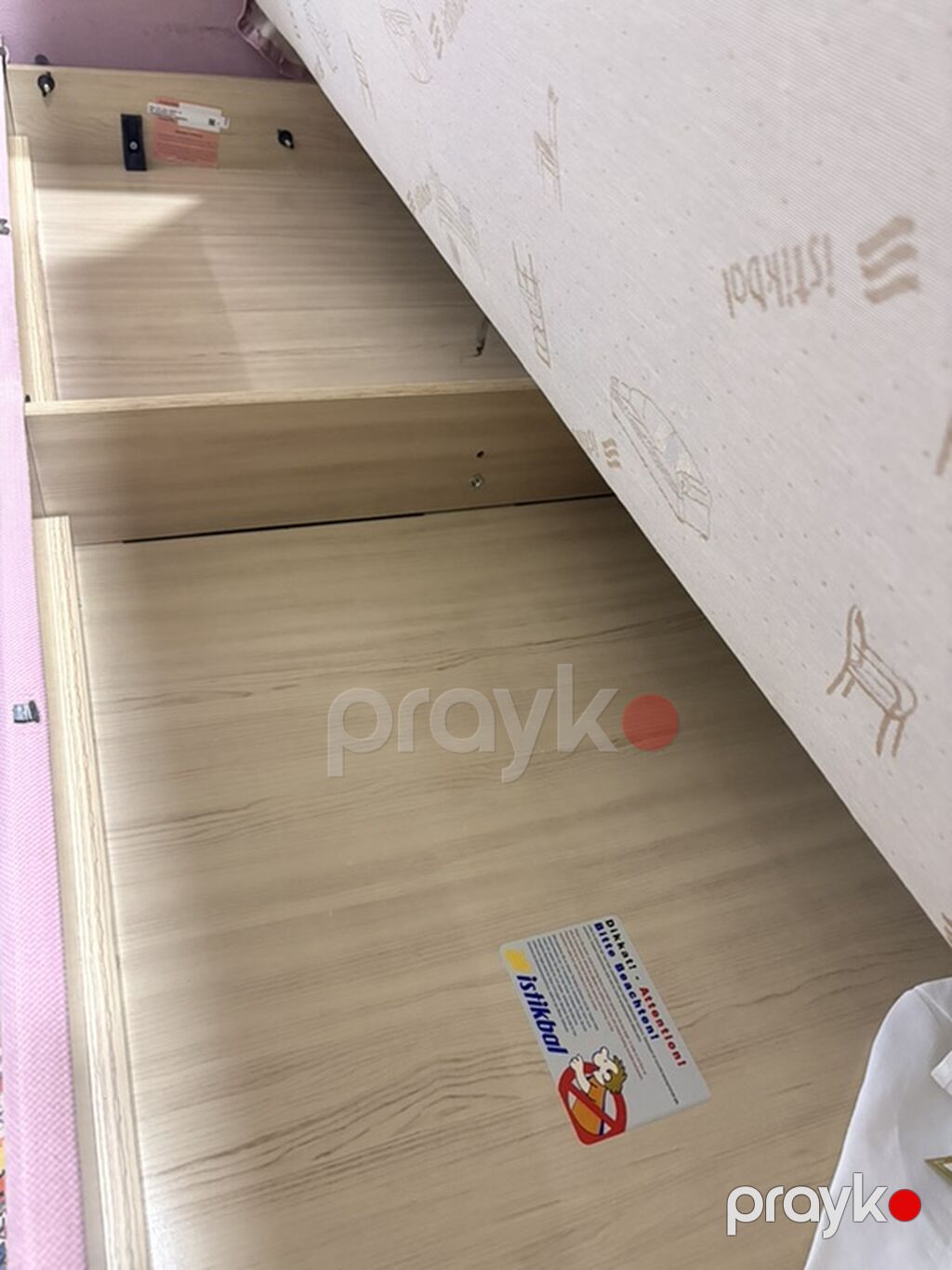 Məhsul: İstikbal divan acilir - Rəng: Pudra/çəhrayı, krem rəngli — Divanlər, Bakı (4)