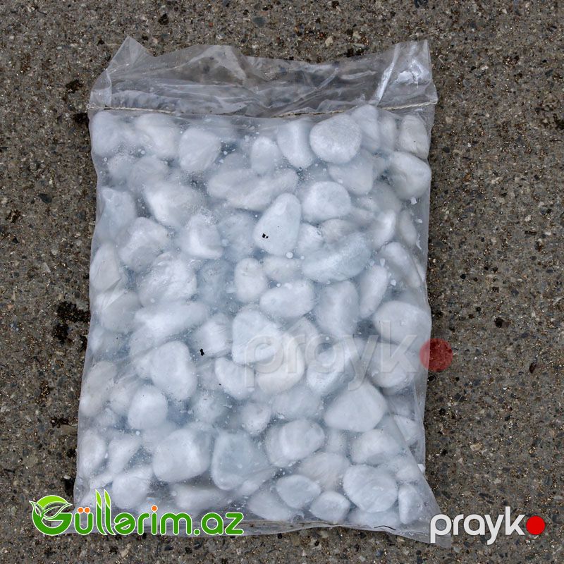 Ağ Daş (türk) 4-7 sm — Bağ dekorasiyası, Bakı (2)