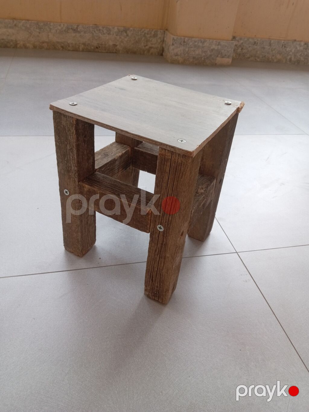 Taxta taburet/oturacaq - Material: tamamilə ağacdan hazırlanıb; üst — Tabure, Digah (3)