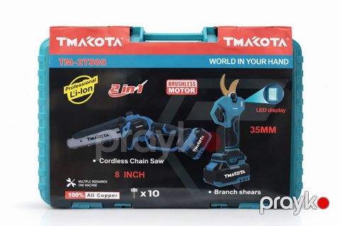 Ağac budayan qayçı və mişar 2 in 1 "Tmakota 68V" — Bakı