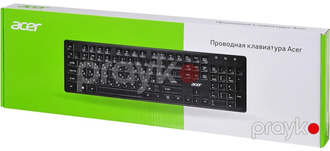 Acer Keyboard OKW020, 104key, Usb-a, En/ukr/ru — Periferik cihazlar, Bakı (5)