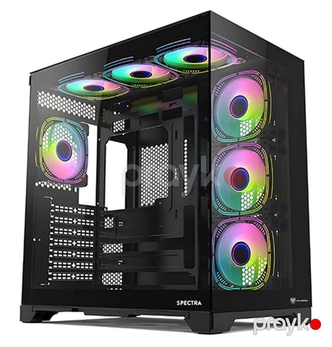 Gaming case Gamers Spectra Aquarium Case (Black) — Kompüterlər və noutbuklar, Bakı (7)