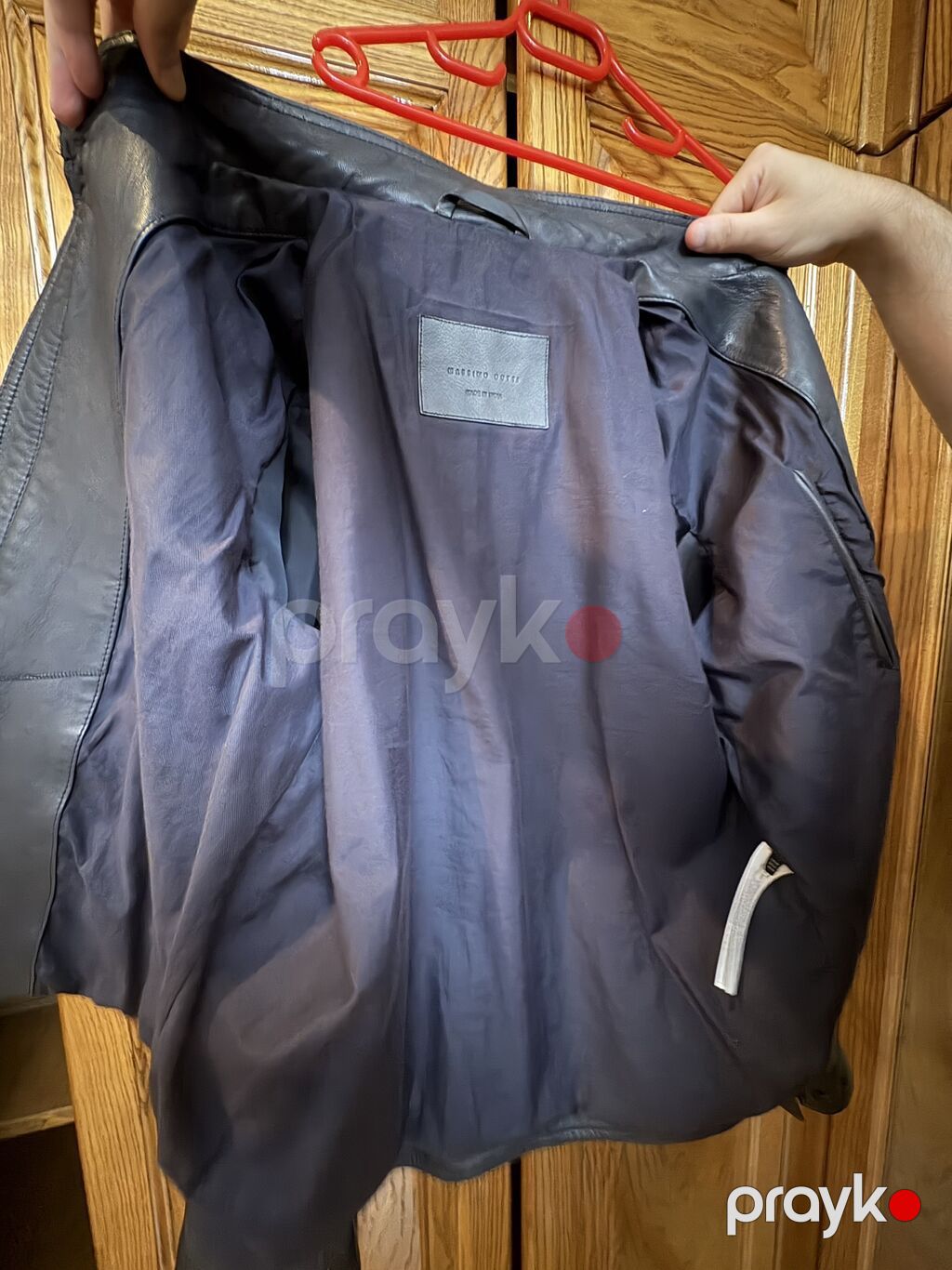 Satilir massimo dutti firmasinin temiz deri godekcesi — Kurtkalar, Bakı (3)