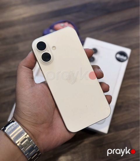 IPhone 16, 128 GB, Ağ, Zəmanət, Simsiz şarj, Face ID — Bakı