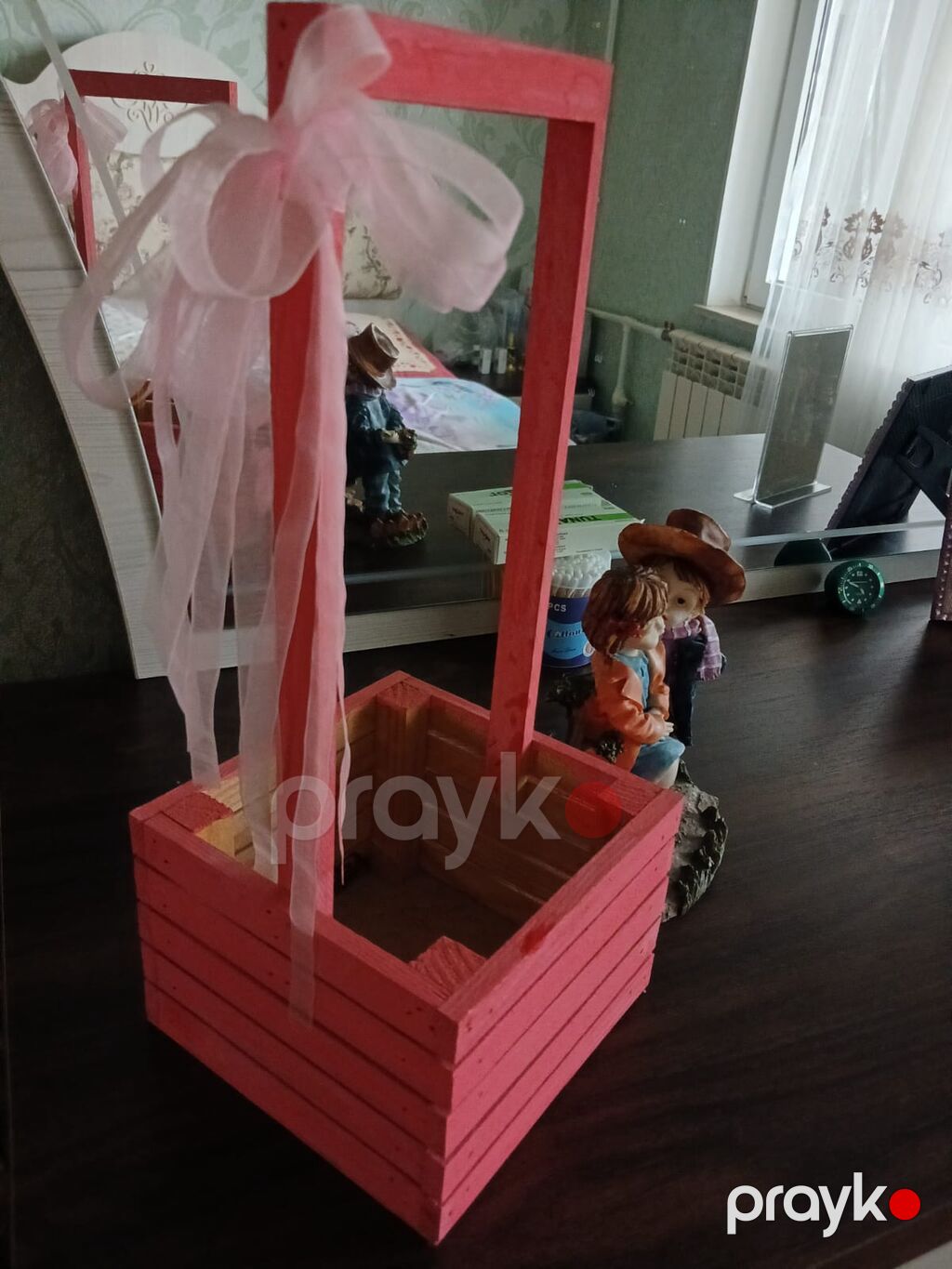 Təzə. Sebet taxtadan. 13 manat. Parfümeriya və gül sebeti — Digər, Bakı (4)