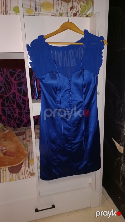 Brend: Bırrın Model: Qısa ziyafət/ətəküstü don - Rəng: parlaq kobalt — Bakı