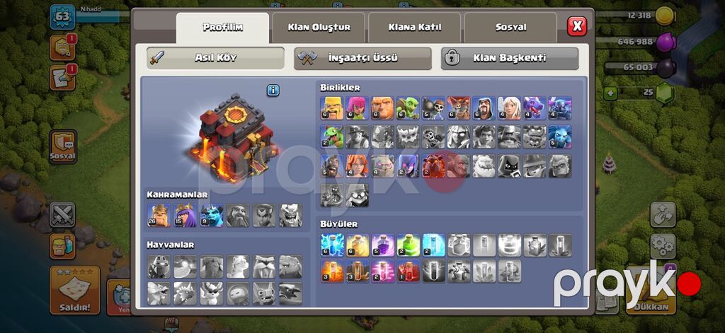 Clash of Clans hesabı – Asıl Kənd - Şəhər Bələdiyyəsi (TH) 10 səviyyə — İT, telekommunikasiya, Biləsuvar (2)