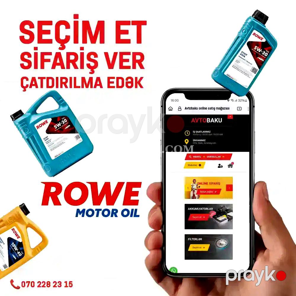 Mühərrik yağları "Rowe" — Motor yağları, Bakı (2)