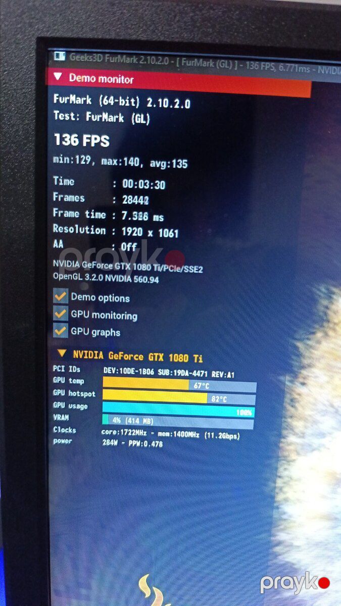 GTX 1080 ti 11GB 352 bit Zotac 3 Kullerli — Kompüterlər və noutbuklar, Bakı (7)