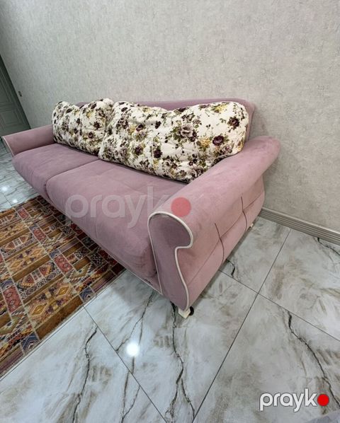 Məhsul: İstikbal divan acilir - Rəng: Pudra/çəhrayı, krem rəngli — Bakı