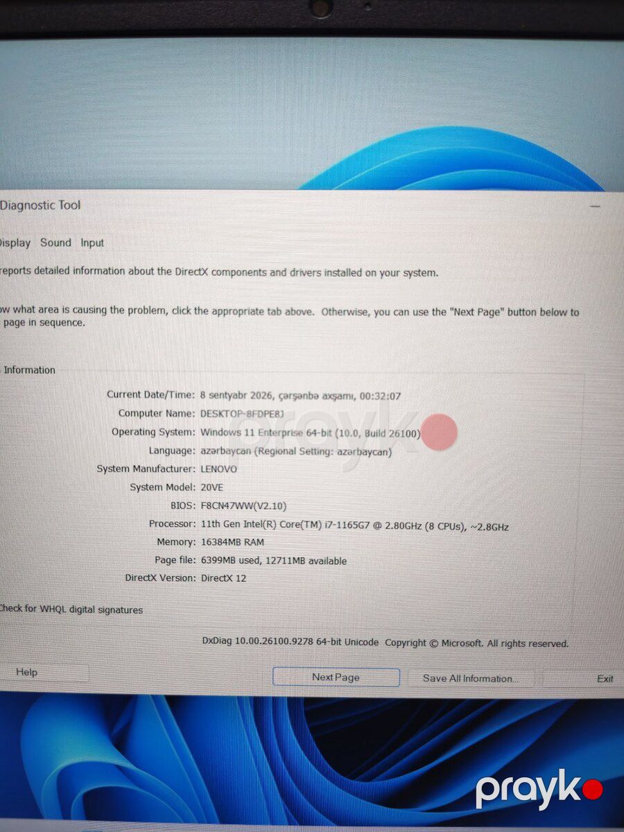 Thinkbook 15 G2 i7 — Noutbuklar, Bakı (6)