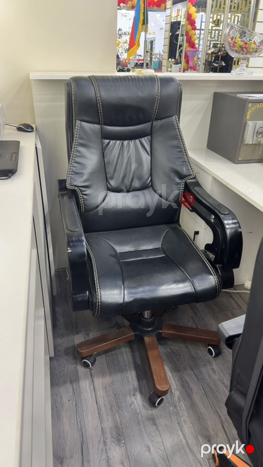 Erqonomik ofis kreslosu Deri kreslo 650 manata almışam çox boyükdür — Ofis mebeli, Bakı (2)