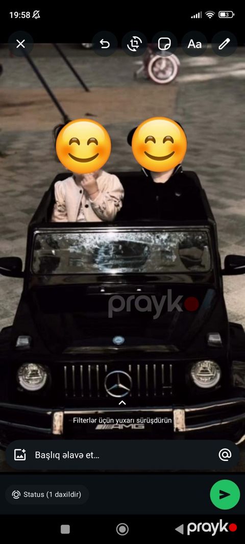 Uşaq elektrik maşını – Mercedes G-Class (AMG dizayn) - Rəng: qara — Bakı