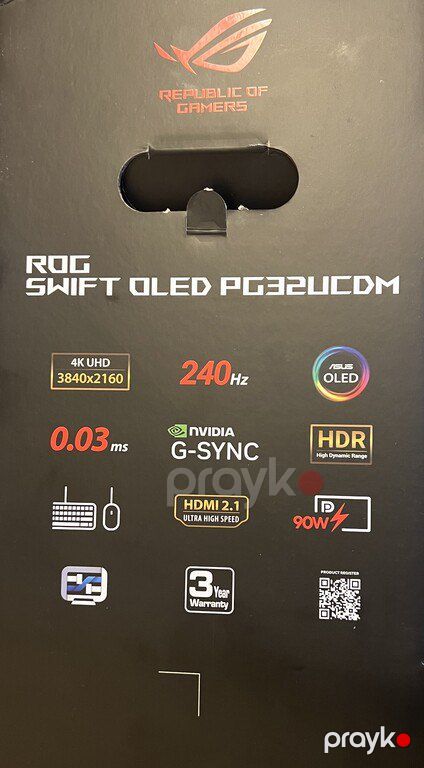 ASUS rog Swift OLED PG32UCDM 240Hz 4K 32" — Kompüterlər və noutbuklar, Bakı (10)