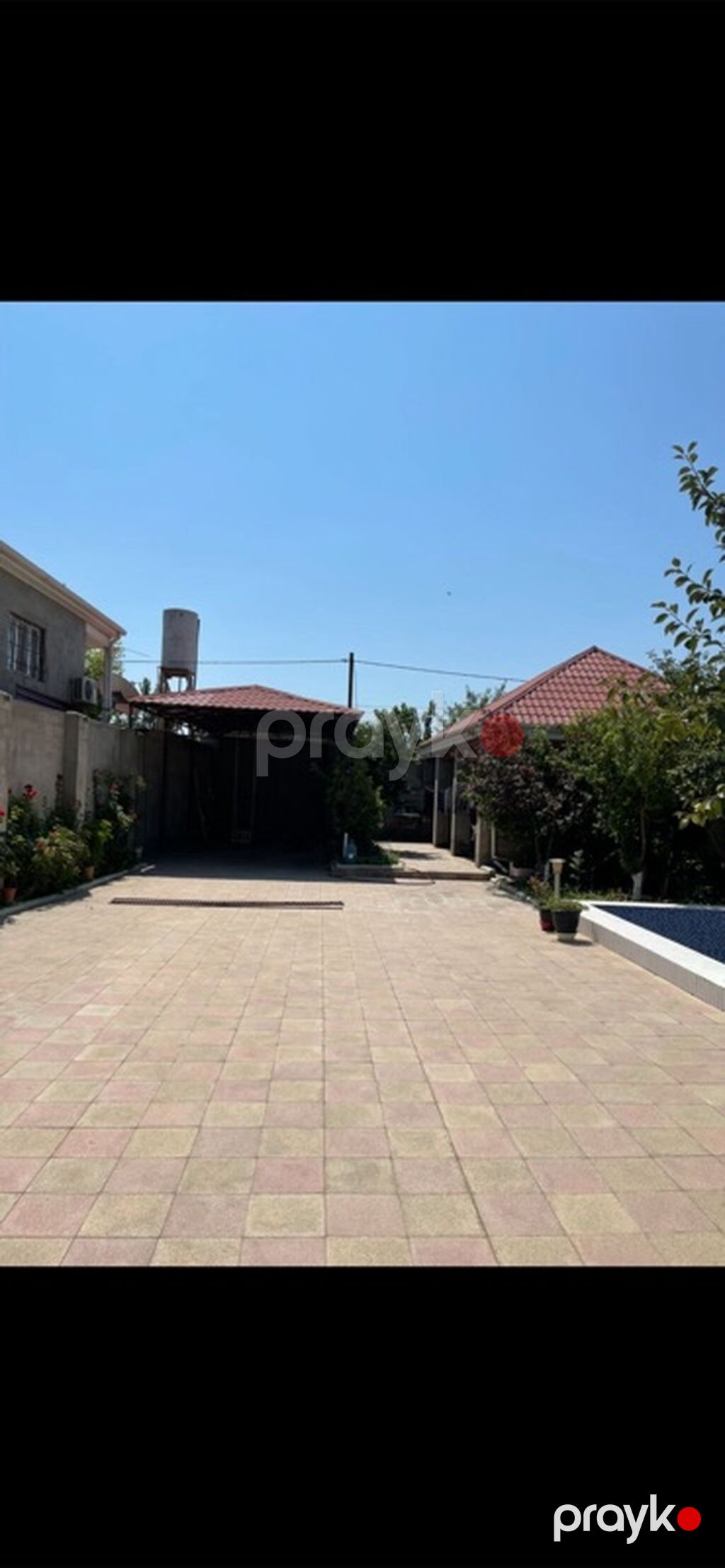 Hovuzlu həyət evi - Geniş, tam daş hasarla əhatələnmiş həyət — Ev, villa, Digah (3)