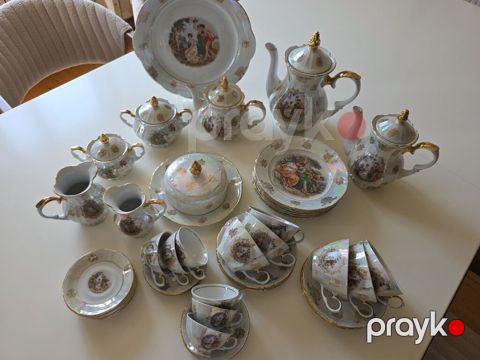 Çay dəsti, rəng - Ağ, Farfor, Madonna, Almaniya — Xırdalan