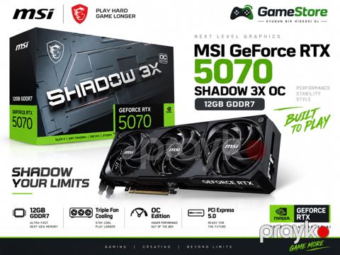 Msı GeForce RTX 5070 12G shadow 3X oc — Bakı