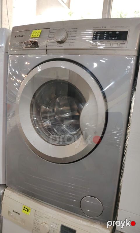 Sharp paltaryuyan maşın, ön yükləməli model. 6 kq yuma tutumuna — Digah