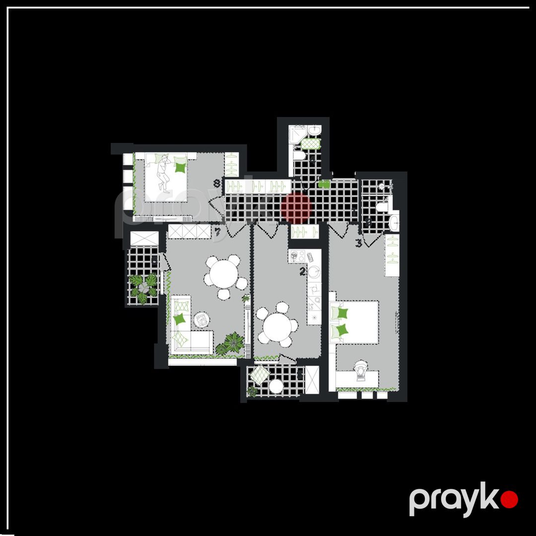 Satılır 3 otaqlı yeni tikili 111.2 m² — Mənzil, Gəncə (5)