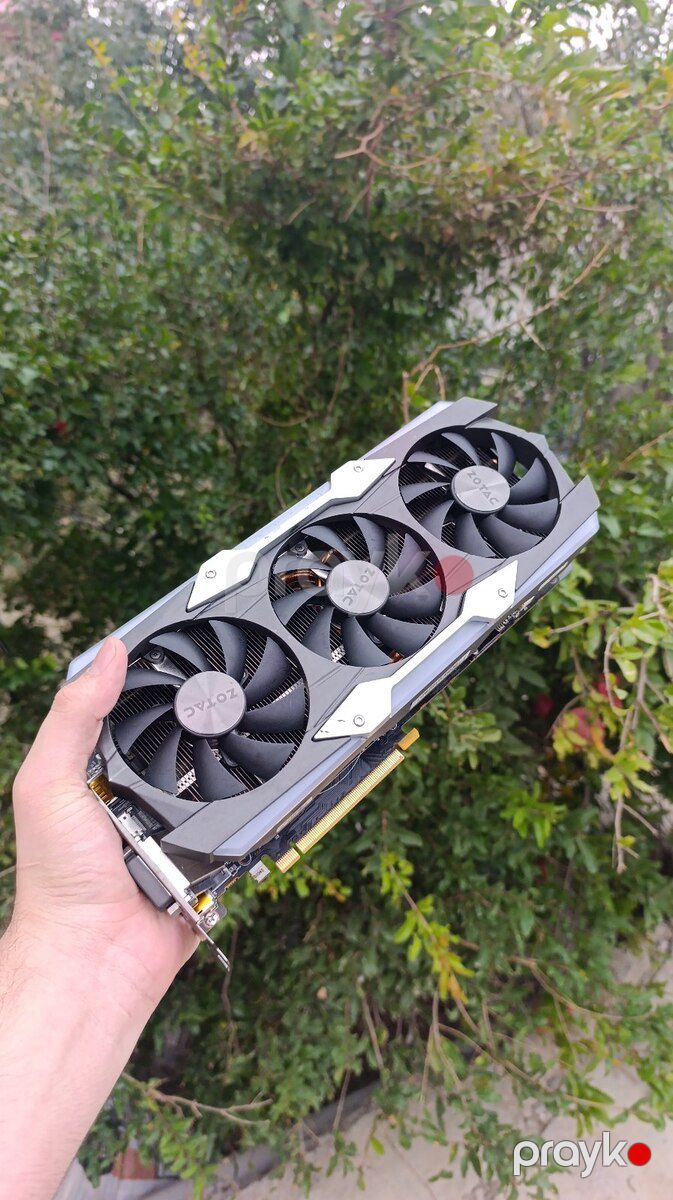 GTX 1080 ti 11GB 352 bit Zotac 3 Kullerli — Kompüterlər və noutbuklar, Bakı (4)