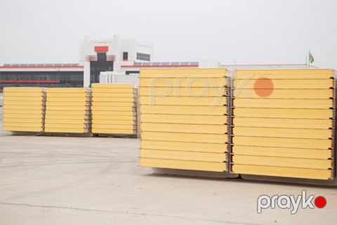 100 mm Pur sendviç panel – güclü istilik izolyasiyası — Bakı