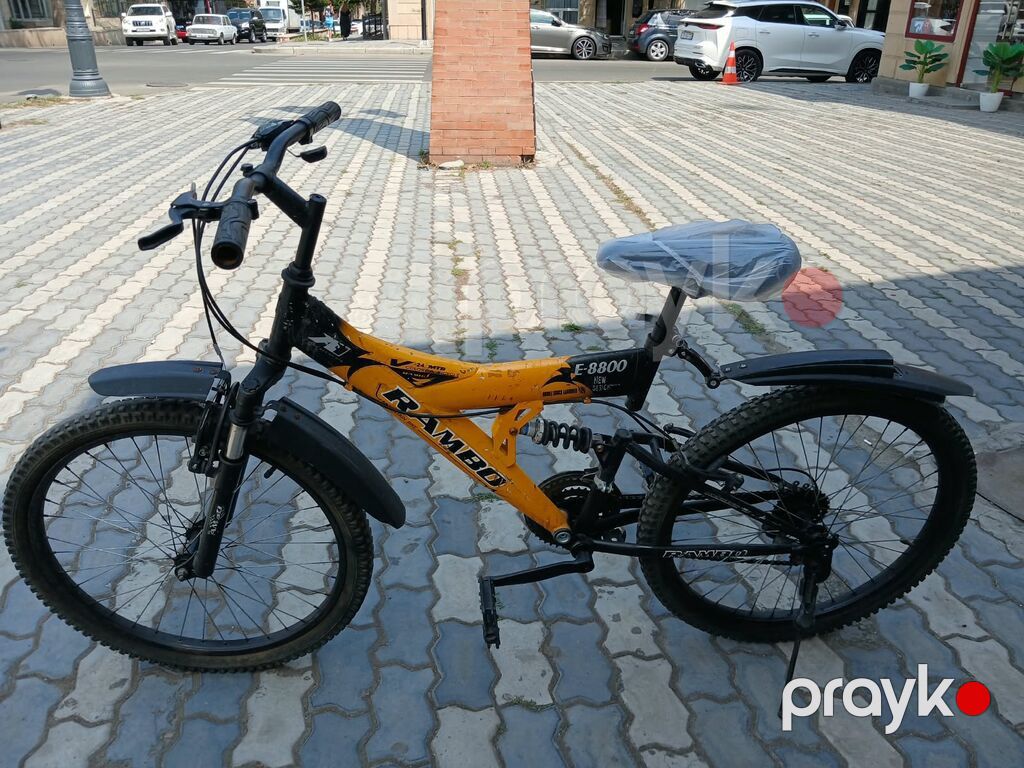 Rambo E-8800 dağ velosipedi - Çərçivə: amortizatorlu, tam asqılı — Dağ velosipedləri, Bakı (2)