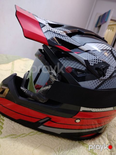 Krossover tipli moto kask və qoruyucu eynək dəsti - Stil: Enduro/MX — Masazır