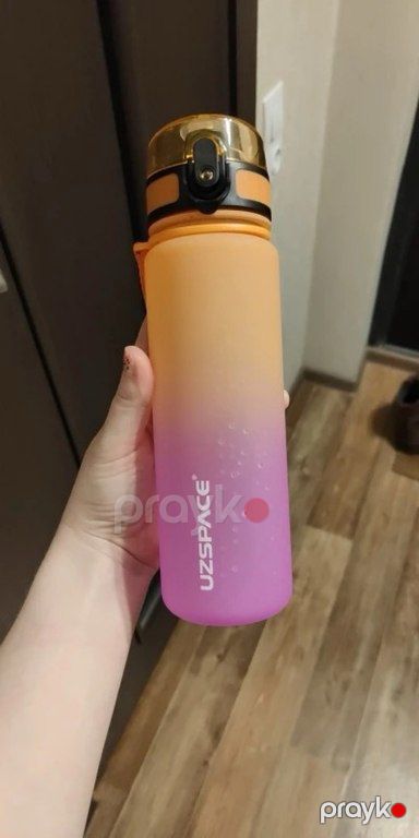 "Uzspace 1000 ml" sport narıncı-bənövşəyi su qabı — Qablar və mətbəx əşyaları, Bakı (4)