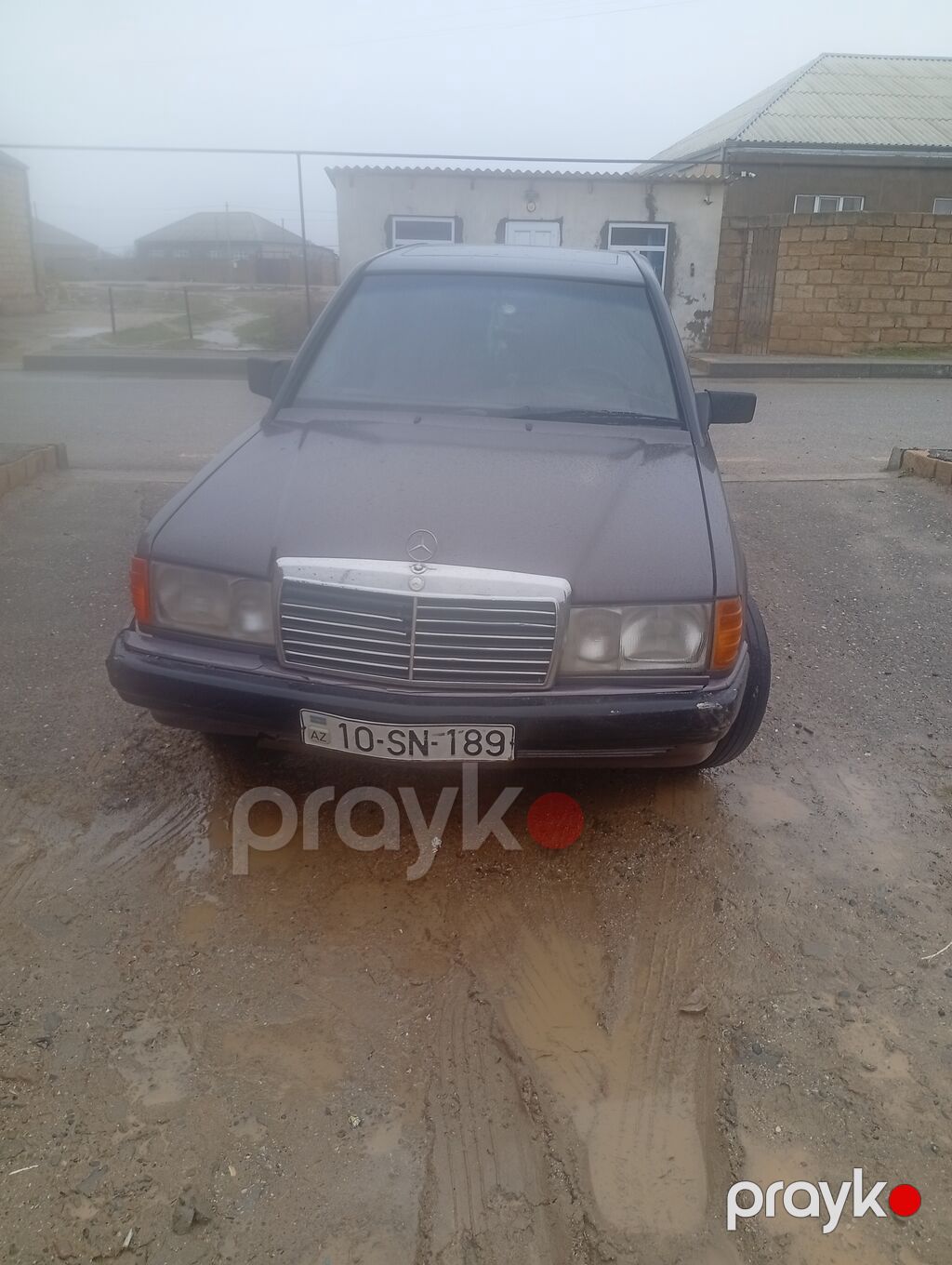 Mercedes-Benz 190E sedan - Kuzov: 4 qapılı sedan, tünd boz rəng — Avtomobillər, Sumqayıt (4)