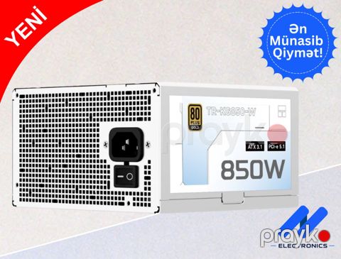 Qida bloku thermalrıght TR-KG850-W 80+ gold 850W — Bakı