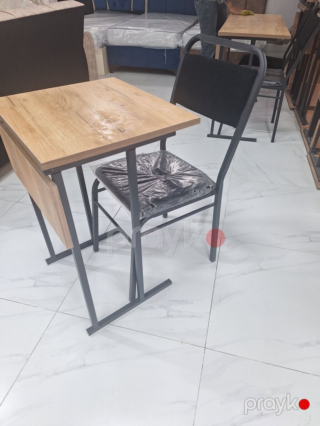 Balkon üçün, Yeni, Qatlanan, Dördbucaq masa, 2 stul — Masalar və stullar, Bakı (5)
