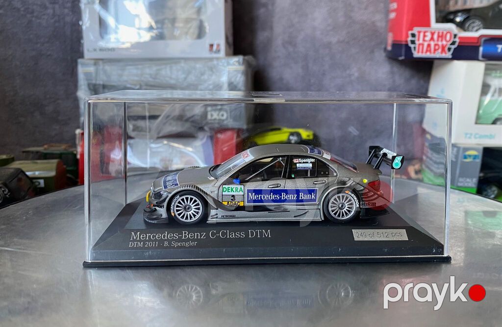 Коллекционная модель Mercedes-Benz C-class W204 #3 DTM Bruni Spengler — Modellar, Bakı (10)