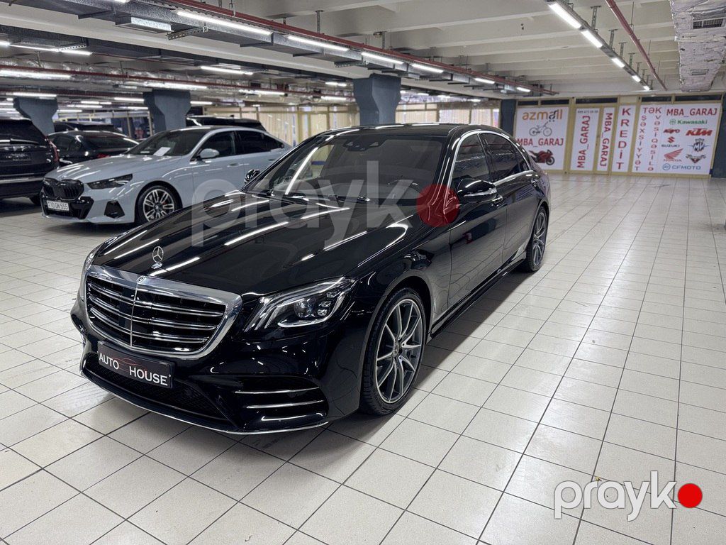 Mercedes S 560 4MATIC, 4.0 L, 2018 il, 60 000 km — Avtomobillər, Bakı (3)