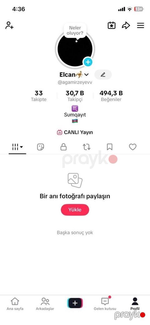 Tik Tok səhifəsi — Sumqayıt