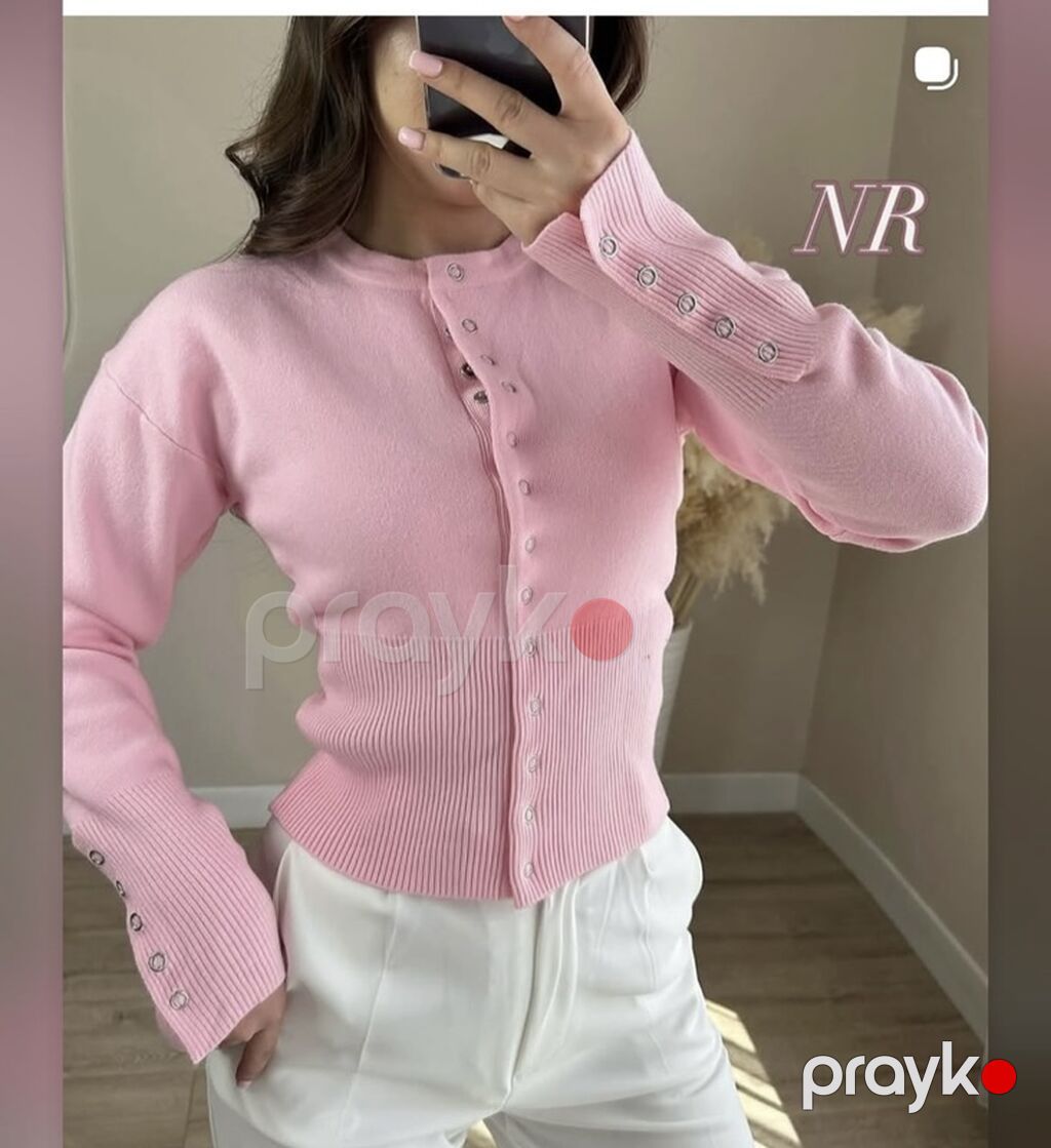 Qadın kardiqanı – Yeni kolleksiya - Model: düyməli, yuvarlaq yaxalı — Coqlar və zaqetlər, Bakı (2)