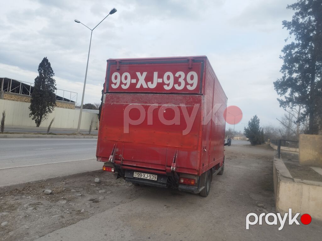 Qırmızı rəngli yükdaşıma furqonu Xüsusiyyətlər: - Korpus: qapalı — Yük maşınları, Gəncə (3)