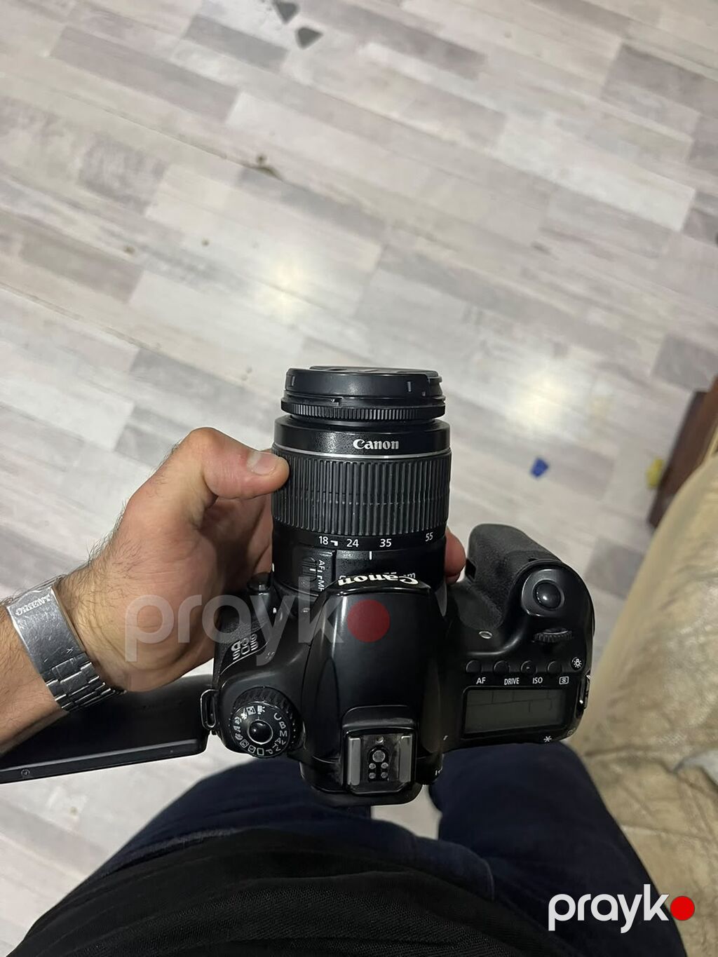 Canon EOS 60D Dslr fotoaparat + Canon EF-S 18-55mm f/3.5-5.6 II kit — Fotoaparat, Gəncə (4)