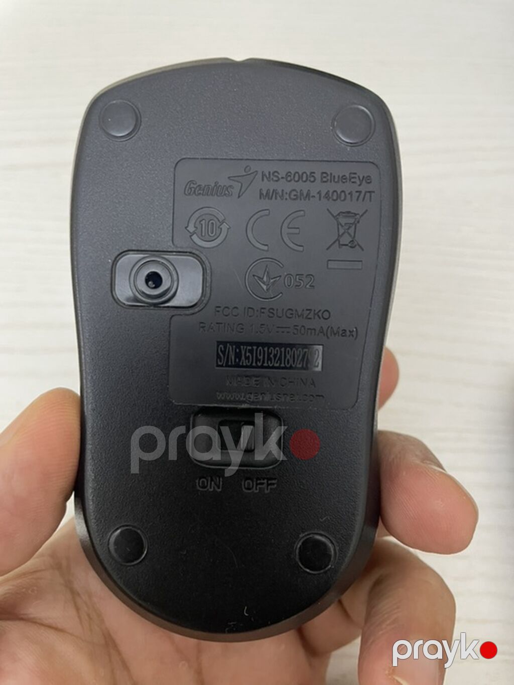 İdeal vəziyyətdədi Genius NS-6005 BlueEye simsiz kompüter siçanı — Klaviaturalar və siçanlar, Bakı (2)