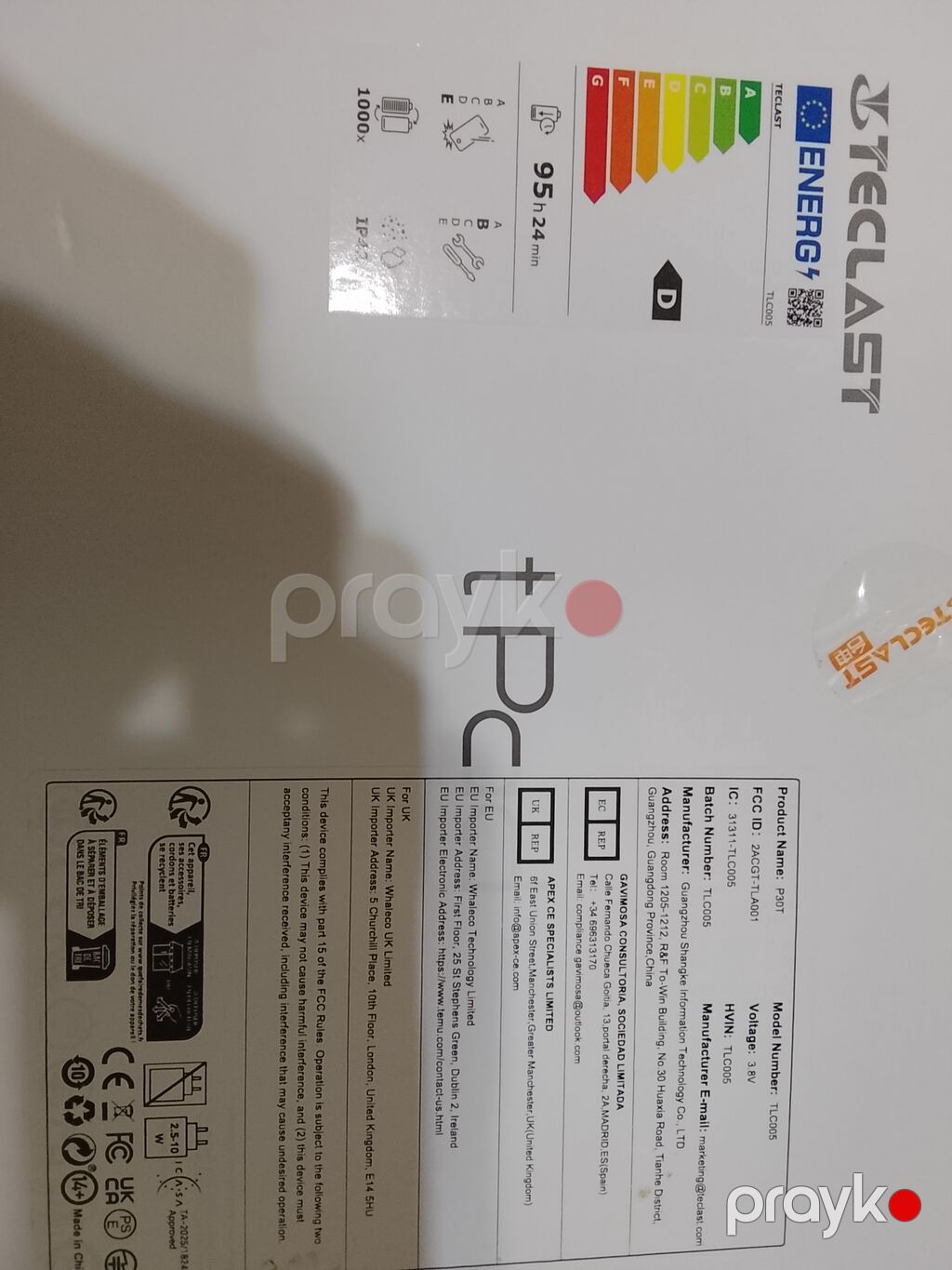 Teclast P30T planşet - Model: P30T - Prosessor: Unısoc T610, 8 nüvə — Digər planşetlər, Bakı (2)