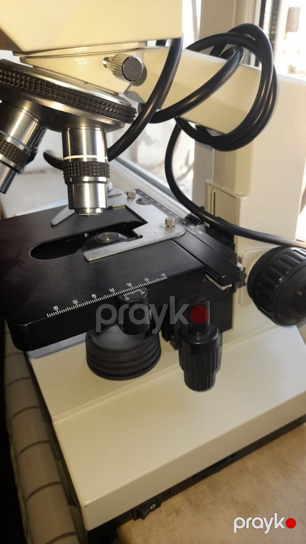 Binokulyar laboratoriya mikroskopu - Geniş binokulyar başlıq: 10x — Ölçü alətləri, Bakı (2)