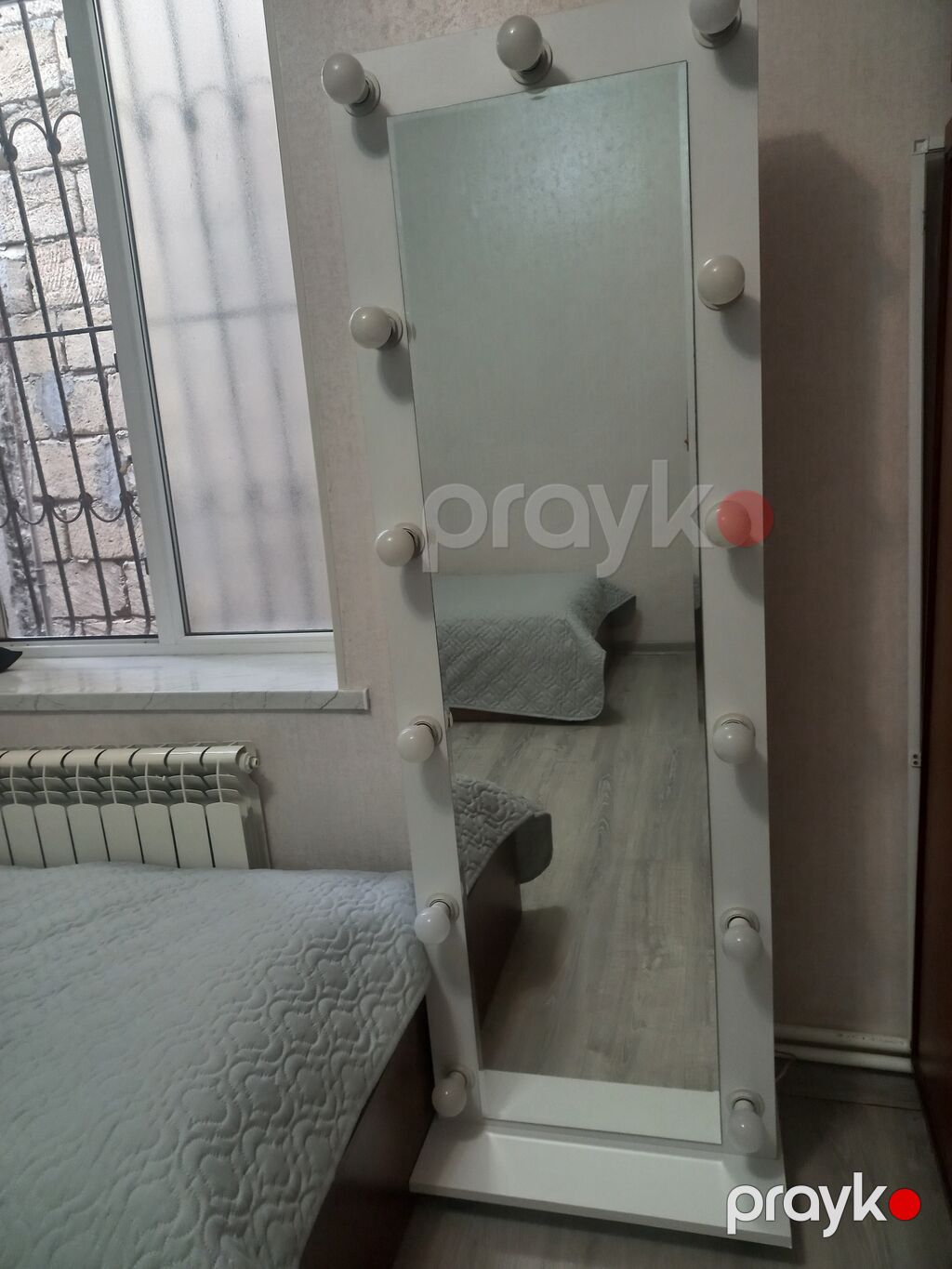 Güzgü Döşəmə üstü, Düzbucaqlı, Makiyaj üçün, Arxa işıqlı — Aynalar, Xırdalan (2)