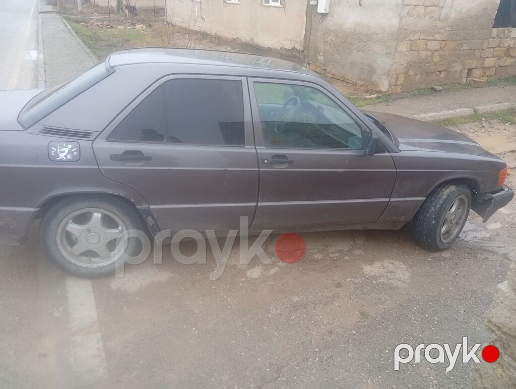 Mercedes-Benz 190E sedan - Kuzov: 4 qapılı sedan, tünd boz rəng — Avtomobillər, Sumqayıt (3)