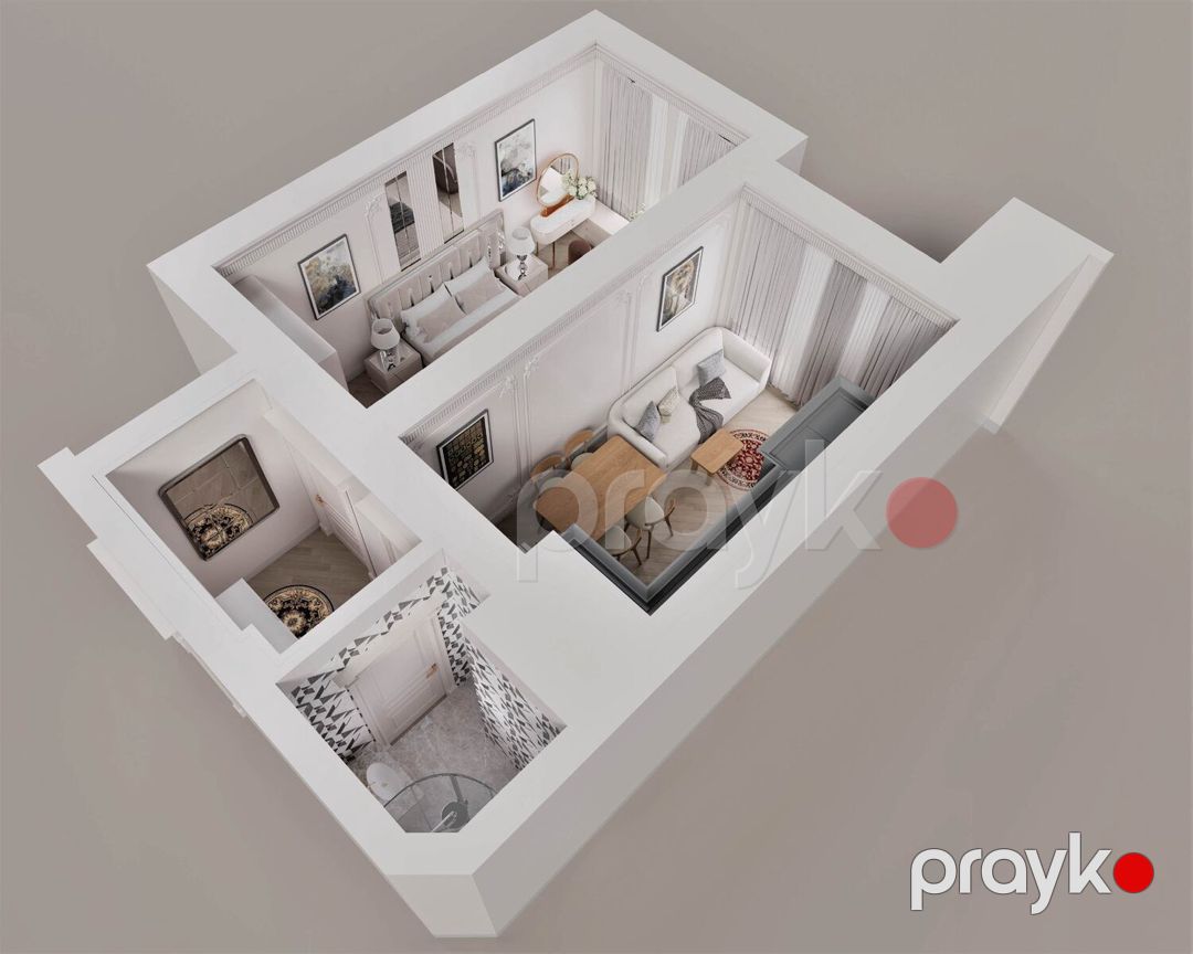 Satılır 1 otaqlı yeni tikili 60.4 m² — Mənzil, Gəncə (3)