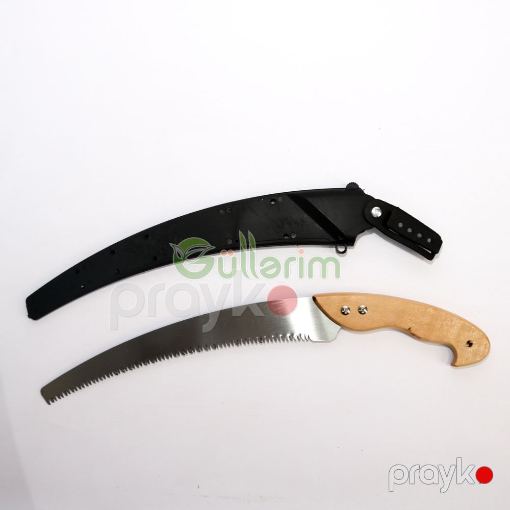 Samurai WP-330-LH Əyri Bağ Budama Mişarı – Taxta Saplı, Qınlı — Bağ aləti, Bakı (2)