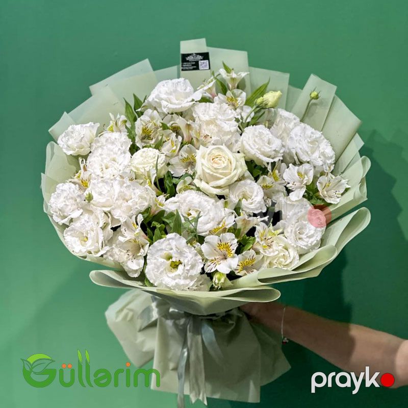 Ağ Gül Buketi — Bitkilər, Bakı (2)