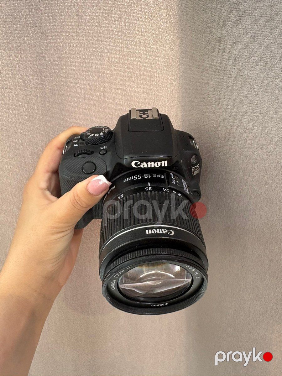 Canon eos 100D+18-55mm 3.5-5.6 II — Foto və video texnikası, Bakı (2)